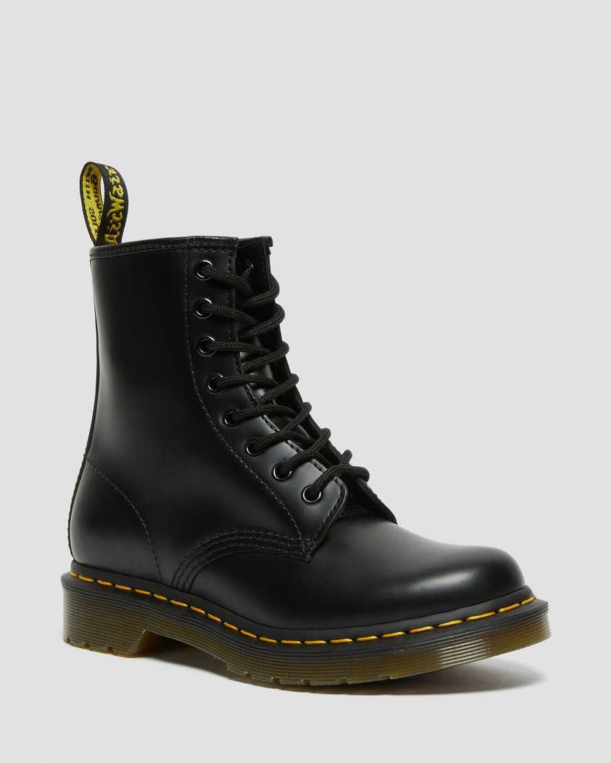 Dr. Martens 1460 Smooth Nahka Naisten Nauhalliset Nilkkurit - Mustat Nilkkurit [290-KCXSVY]